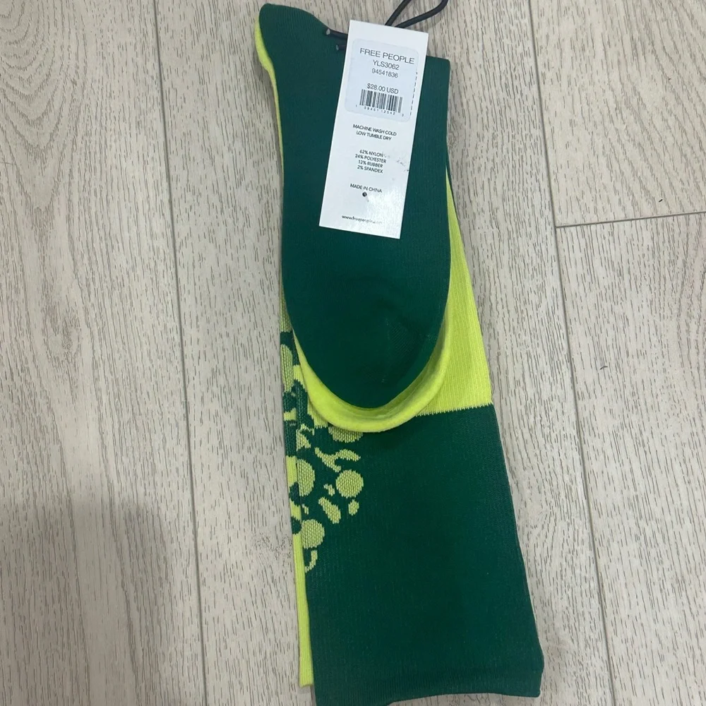 Free People Colorblock Tall Socks